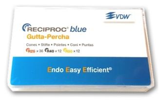 Gutaperčové čapy Reciproc Blue – R25, V040258028025