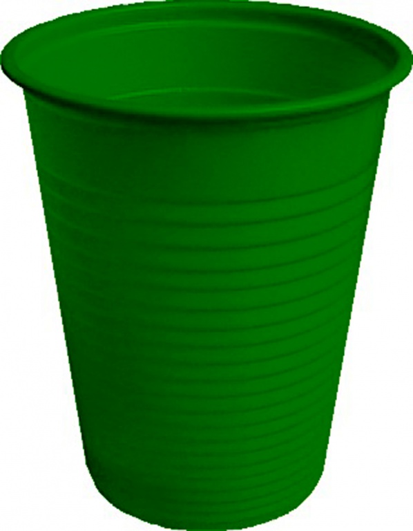 Poháre plastové – Zelené, 5-671