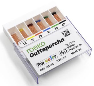 Gutaperčové čapy Top Color – ISO 15, 365115