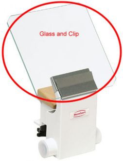 Glass shield with holder
