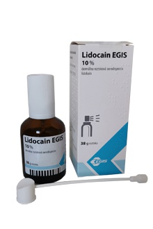 Lidocain 10% (kód ŠÚKL 3706B)
