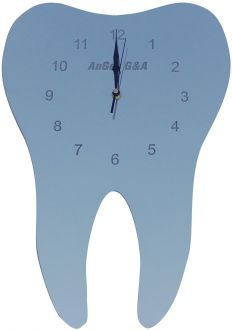 Tooth Shaped Clock zrkadlové XL
