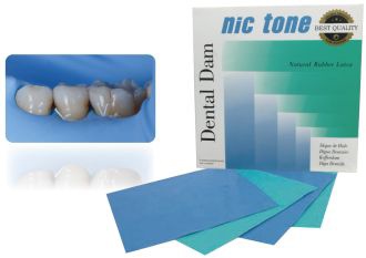 Nic Tone Dental Dam Thick modrý